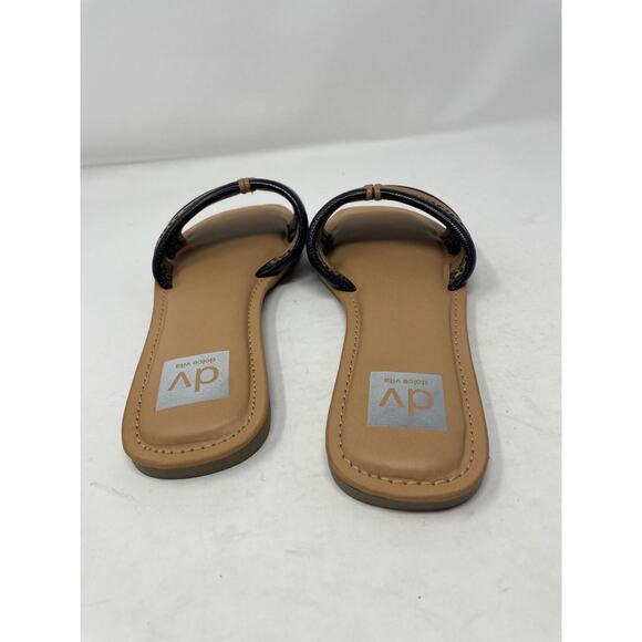 Dolce Vita Junyper Sandals 8.5 Slip On Cheetah Print Open Toe Faux Leather NEW - Picture 5 of 9